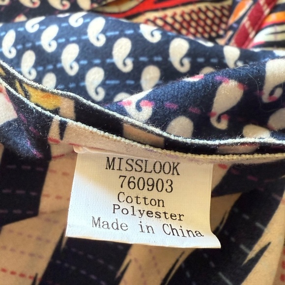 NWOT MISSLOOK Cotton Polyester Sleeveless Multicolor  Vest in Size 2XL - Picture 10 of 12